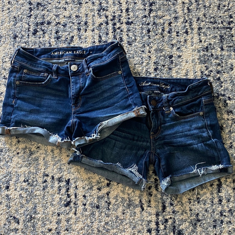 American Eagle Outfitters Dark Blue Jean Shorts